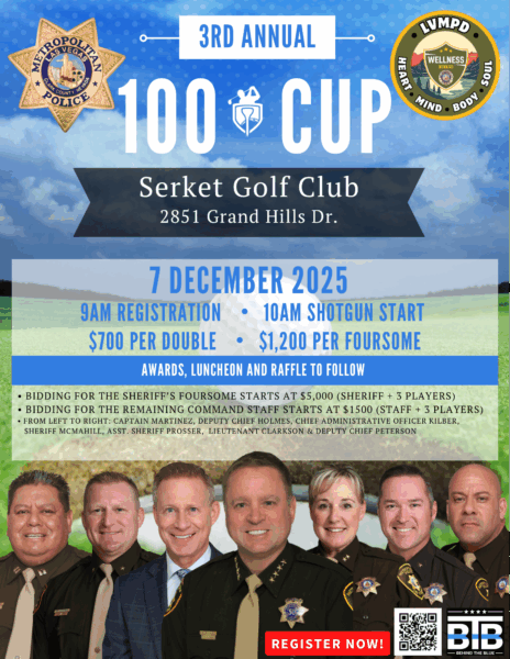 Third Annual Behind the Blue Charity 100 Cup